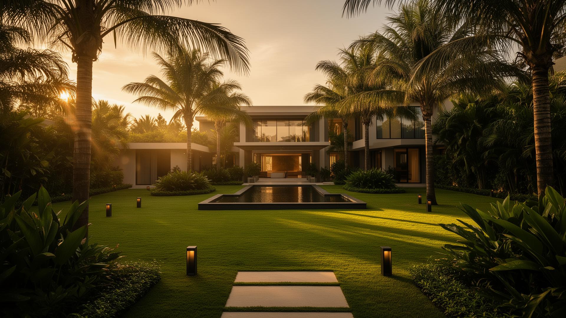 Luxury garden landscape
